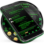 Logo of SMS Messages Neon Led Green android Application 