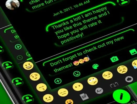 SMS Messages Neon Led Green android App screenshot 0